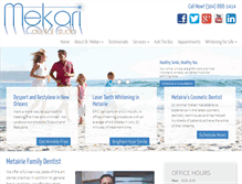 Tablet Screenshot of mekaridentalstudio.com